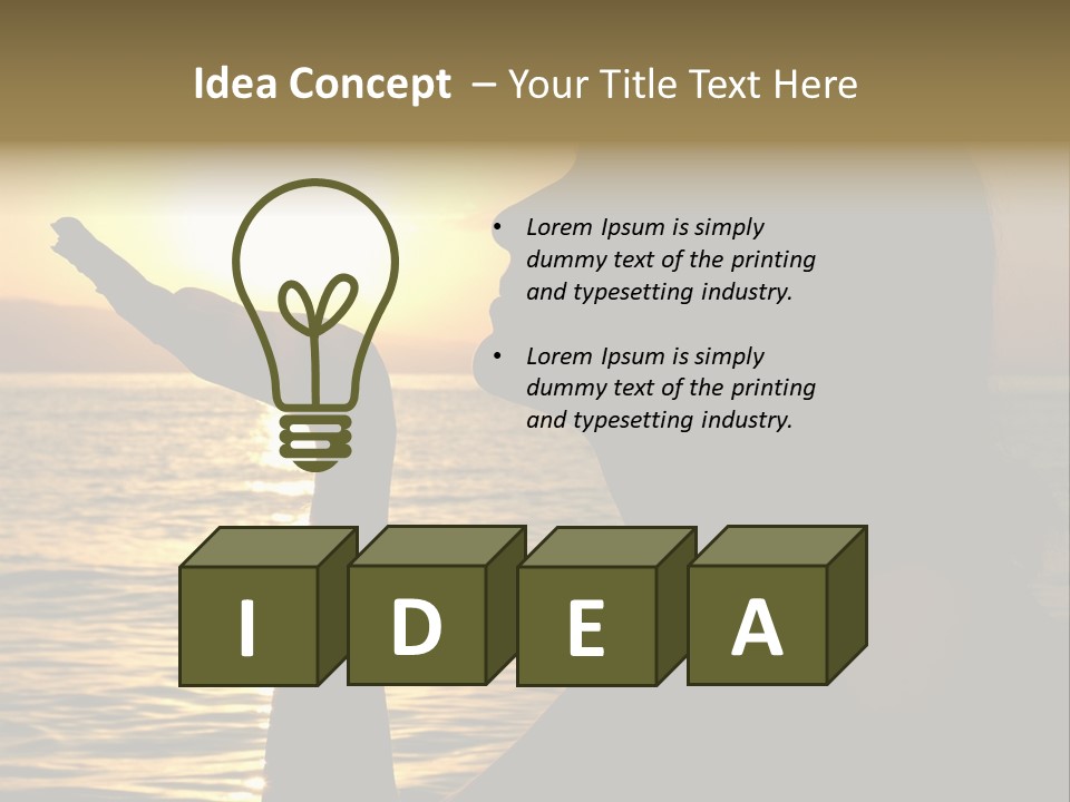 Shadow Hand Concentration PowerPoint Template