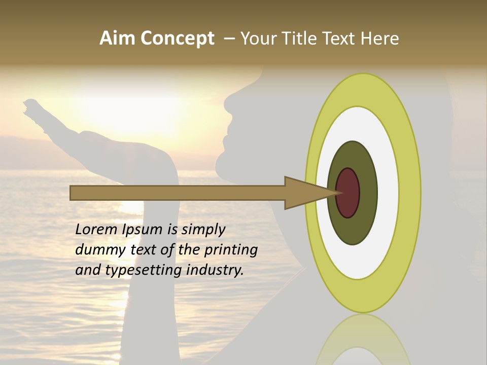 Shadow Hand Concentration PowerPoint Template