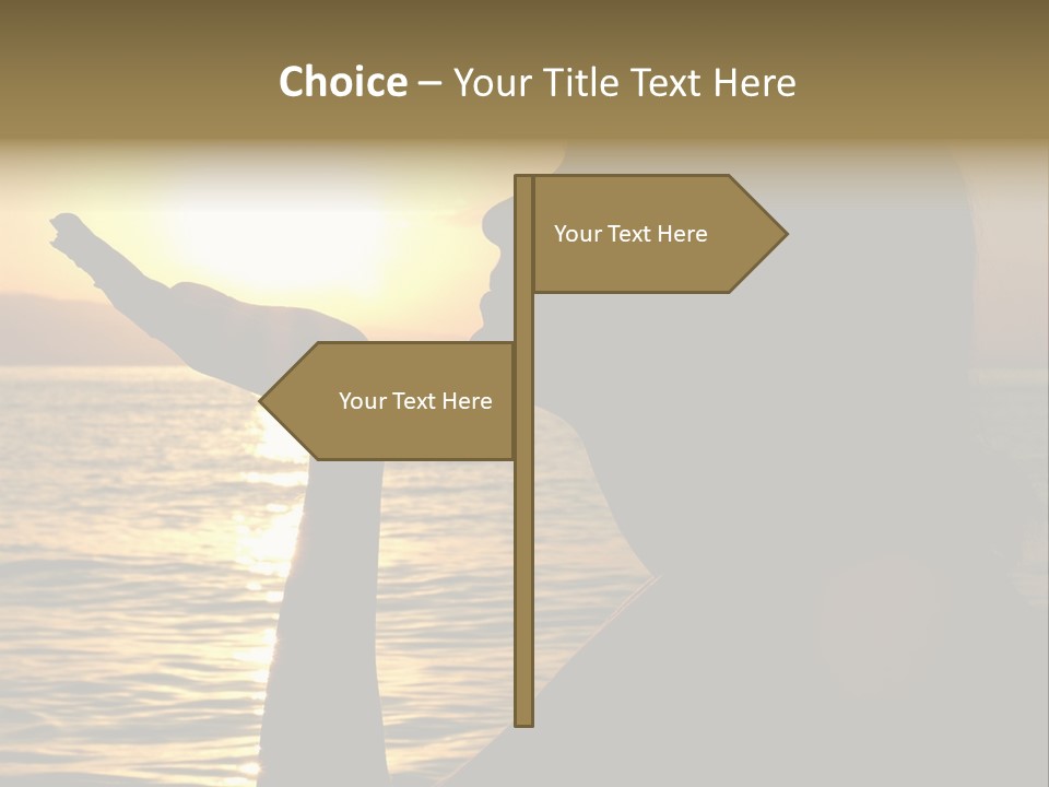Shadow Hand Concentration PowerPoint Template