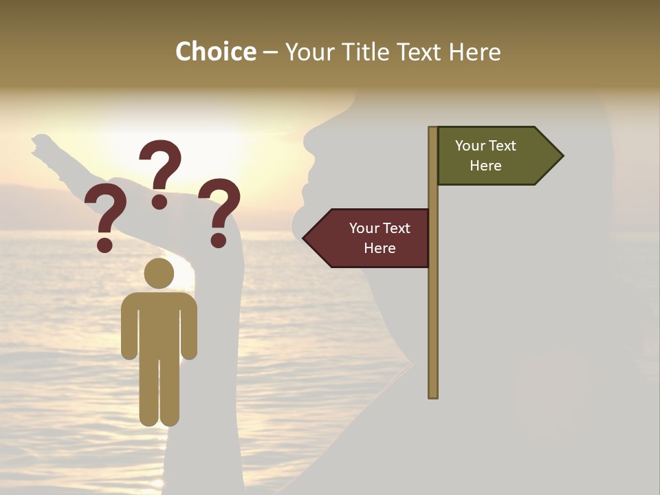 Shadow Hand Concentration PowerPoint Template