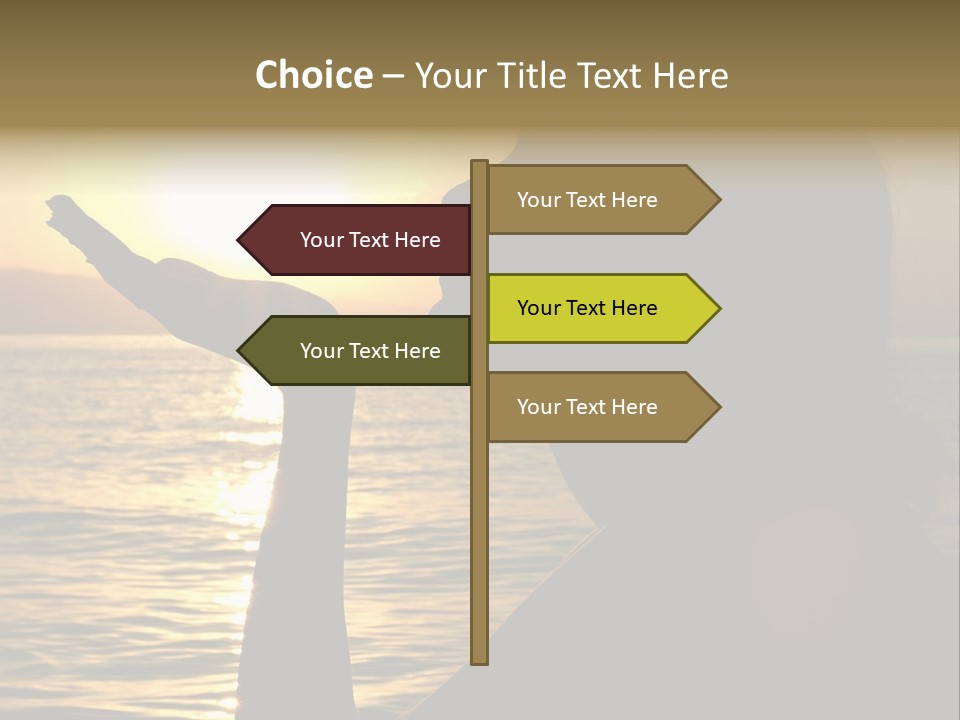 Shadow Hand Concentration PowerPoint Template