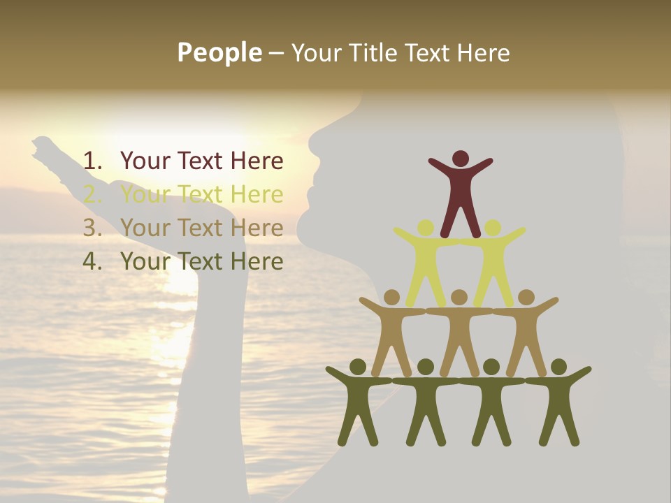 Shadow Hand Concentration PowerPoint Template