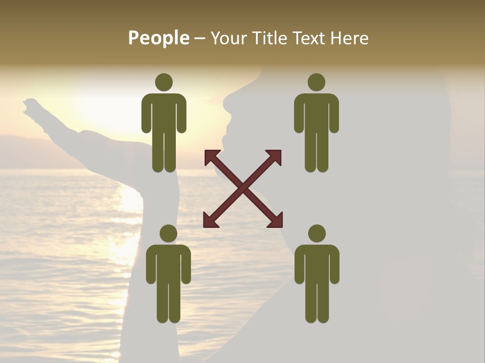 Shadow Hand Concentration PowerPoint Template