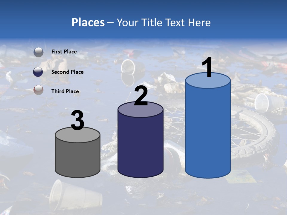 Junk Paper Wheel PowerPoint Template