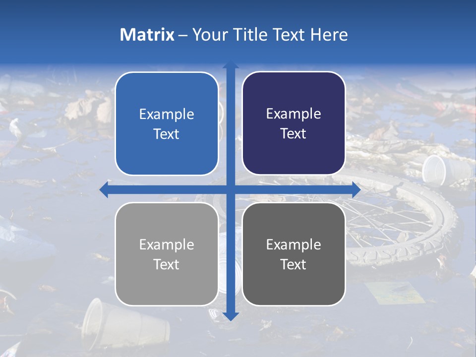 Junk Paper Wheel PowerPoint Template