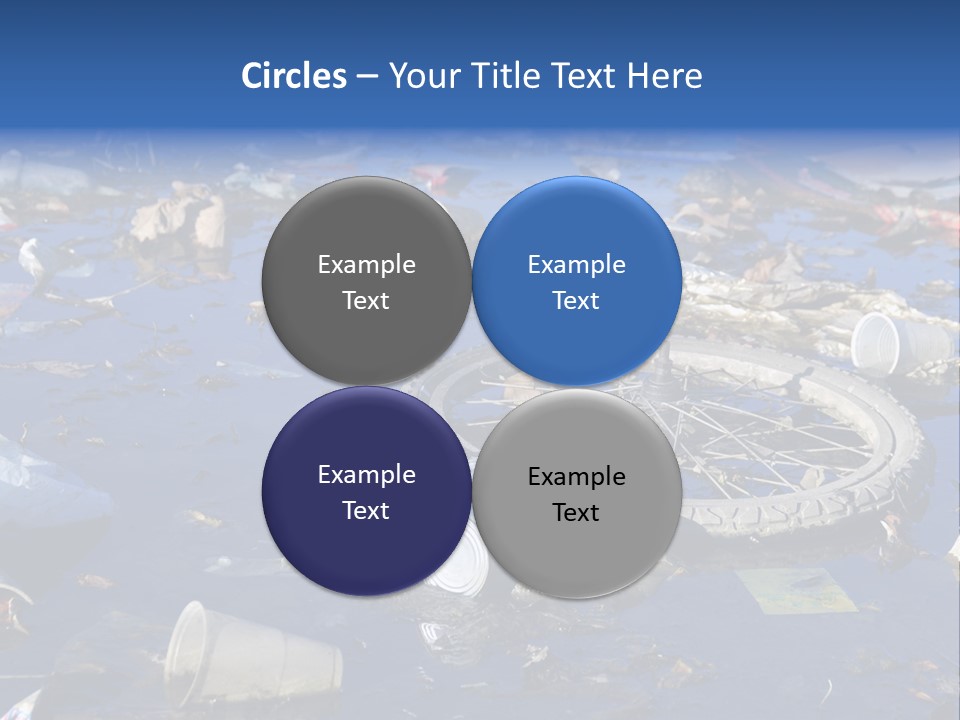 Junk Paper Wheel PowerPoint Template