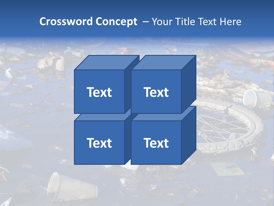 Junk Paper Wheel PowerPoint Template