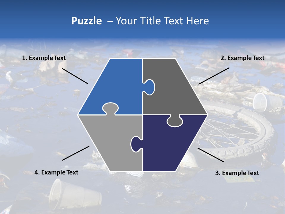 Junk Paper Wheel PowerPoint Template