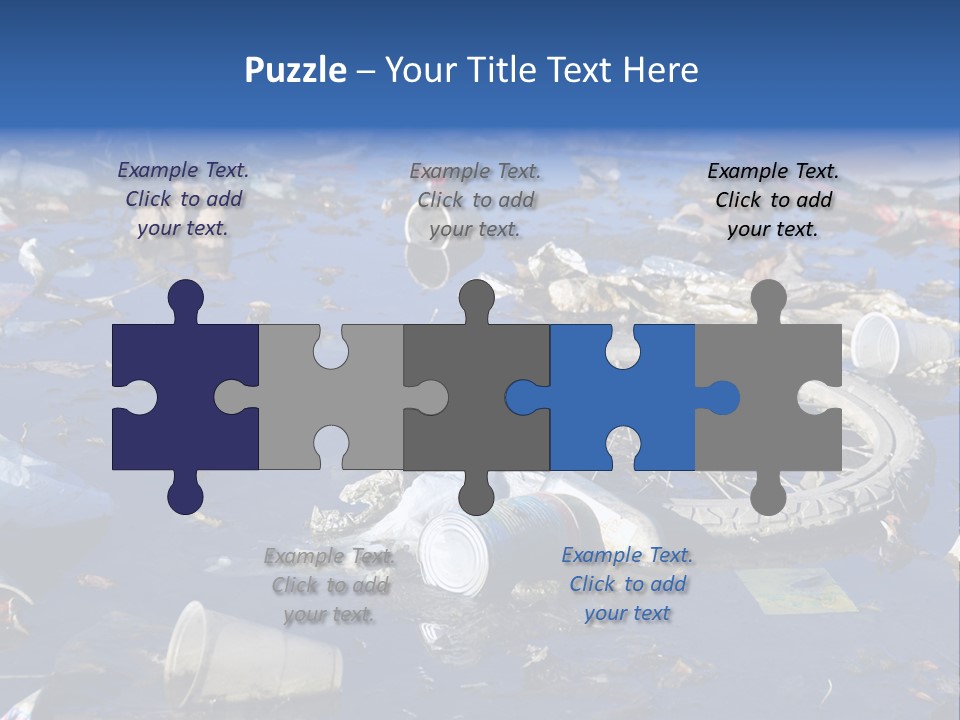 Junk Paper Wheel PowerPoint Template