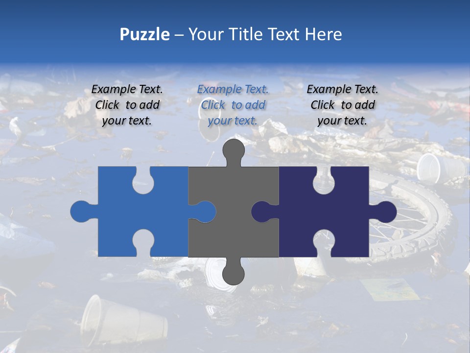 Junk Paper Wheel PowerPoint Template