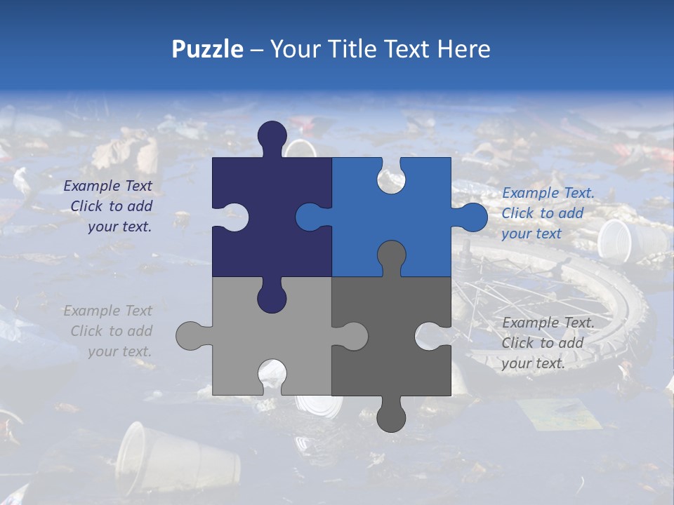 Junk Paper Wheel PowerPoint Template