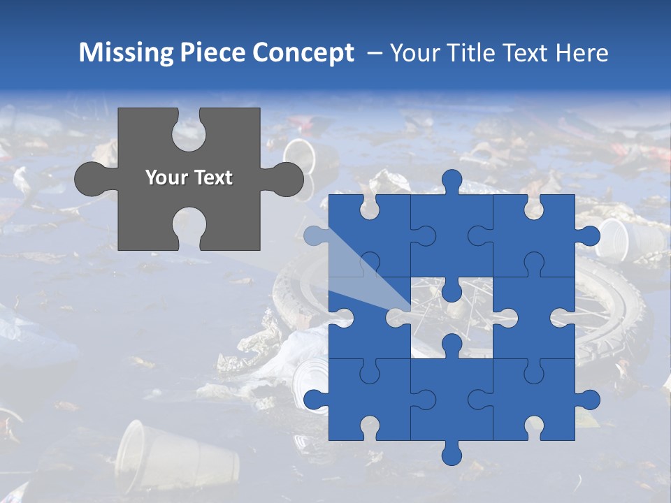 Junk Paper Wheel PowerPoint Template