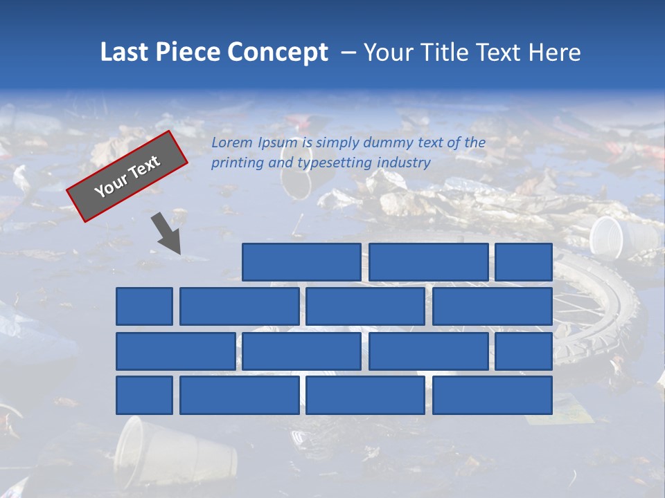 Junk Paper Wheel PowerPoint Template