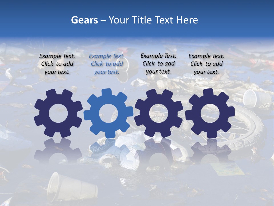 Junk Paper Wheel PowerPoint Template