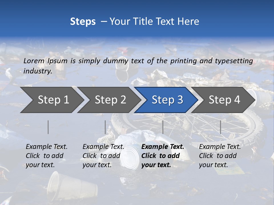 Junk Paper Wheel PowerPoint Template