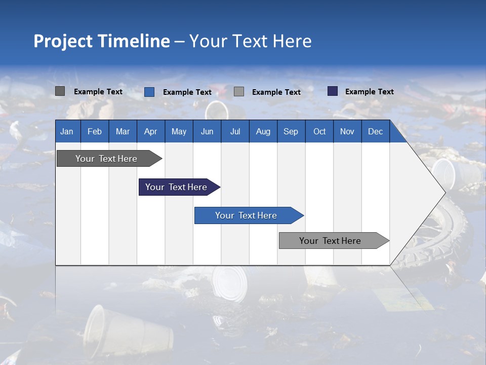 Junk Paper Wheel PowerPoint Template