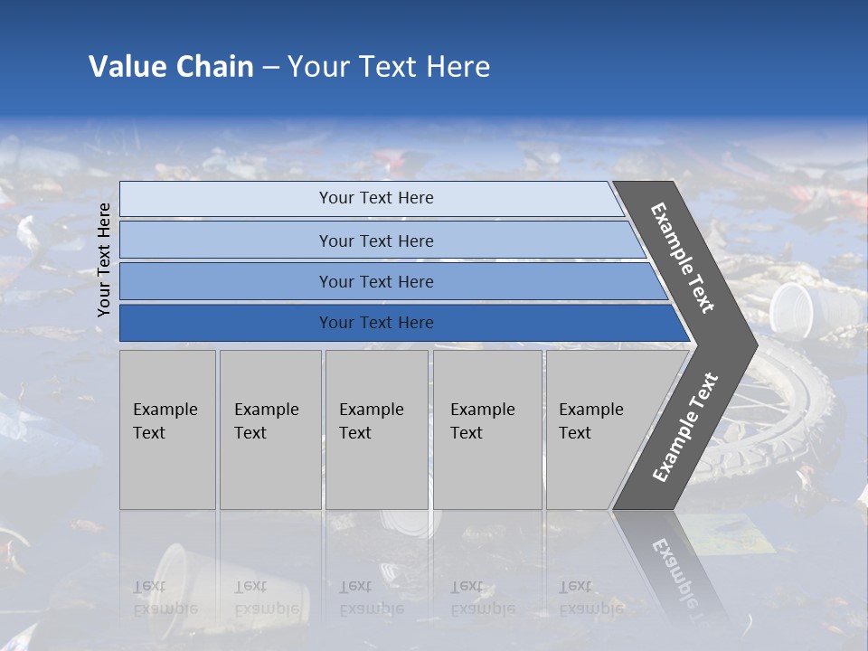 Junk Paper Wheel PowerPoint Template