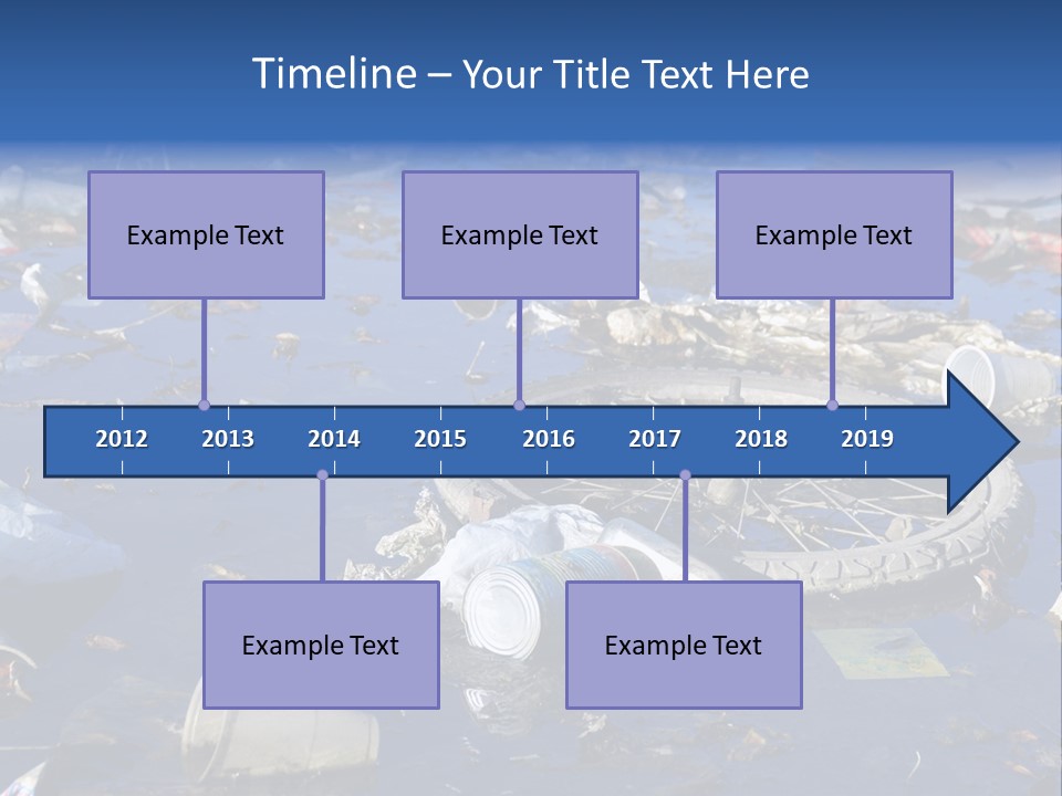 Junk Paper Wheel PowerPoint Template