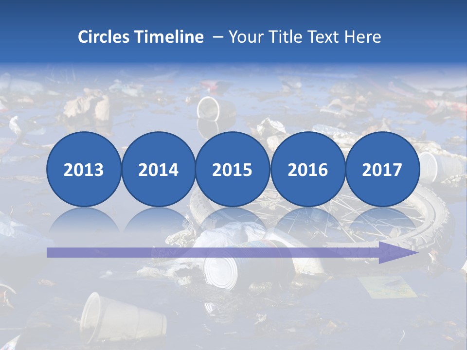 Junk Paper Wheel PowerPoint Template