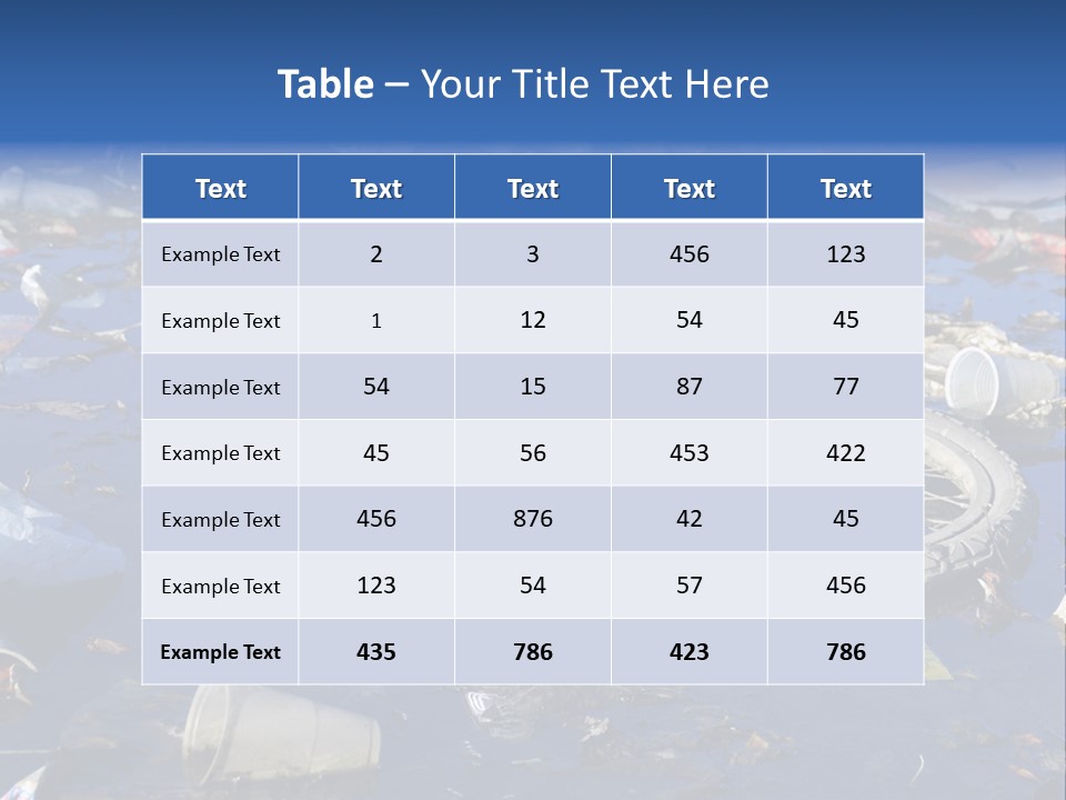 Junk Paper Wheel PowerPoint Template