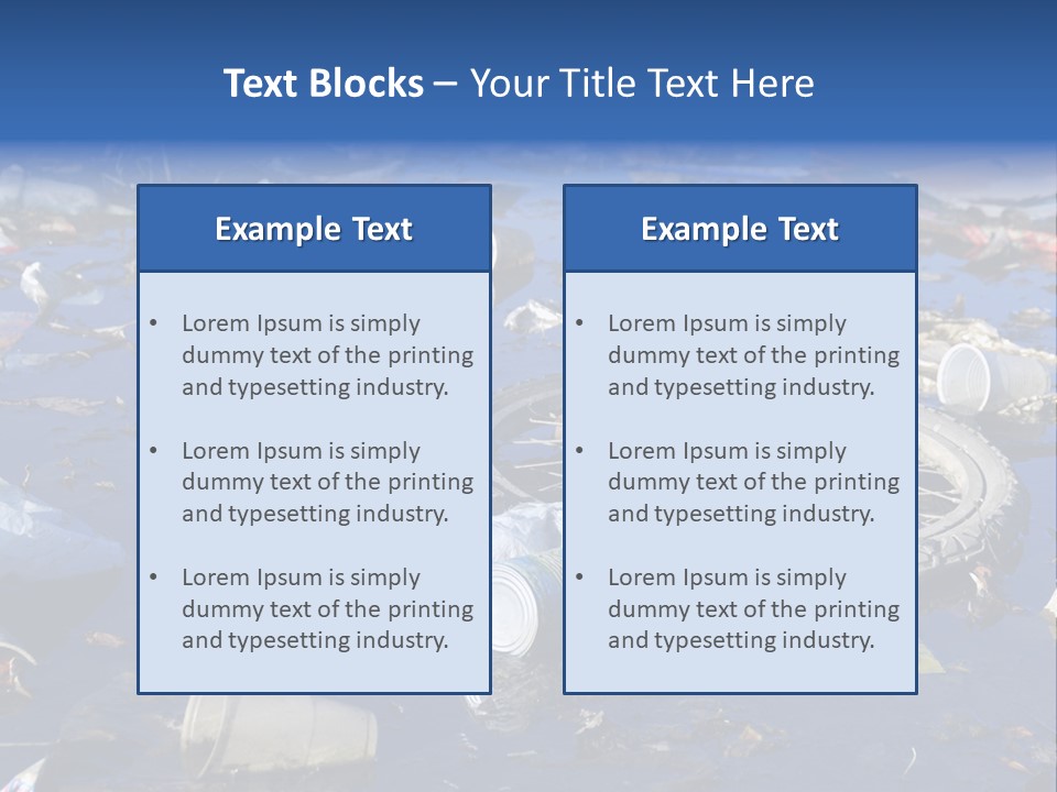 Junk Paper Wheel PowerPoint Template