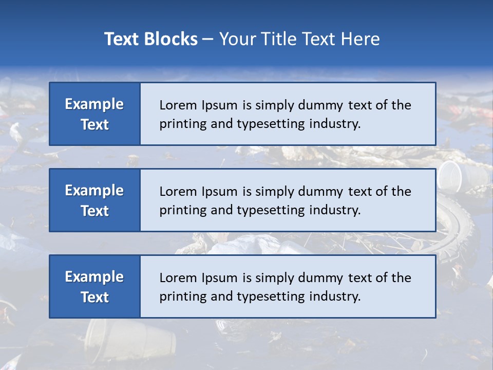 Junk Paper Wheel PowerPoint Template