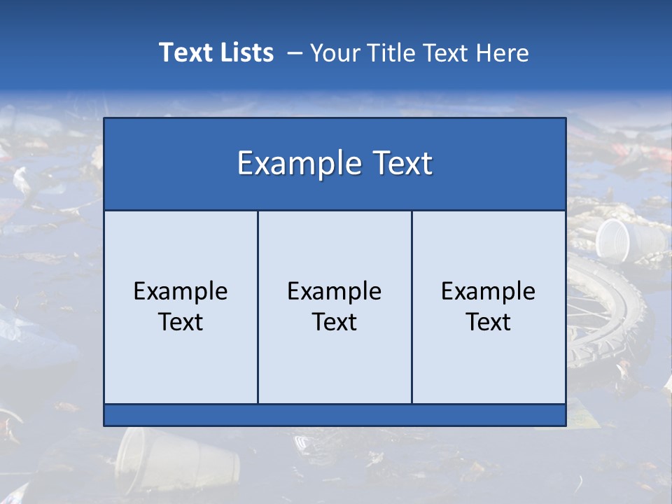 Junk Paper Wheel PowerPoint Template