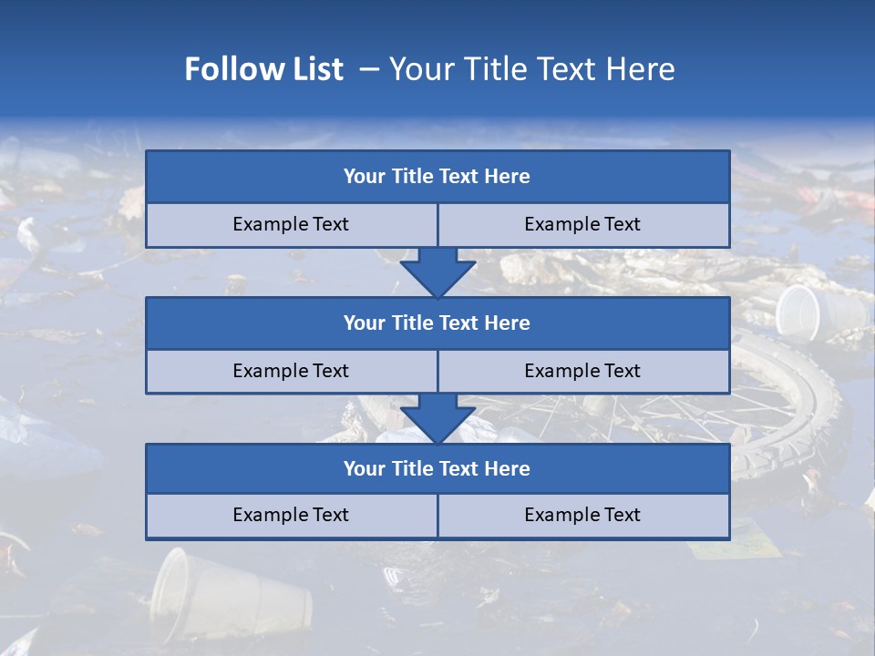 Junk Paper Wheel PowerPoint Template