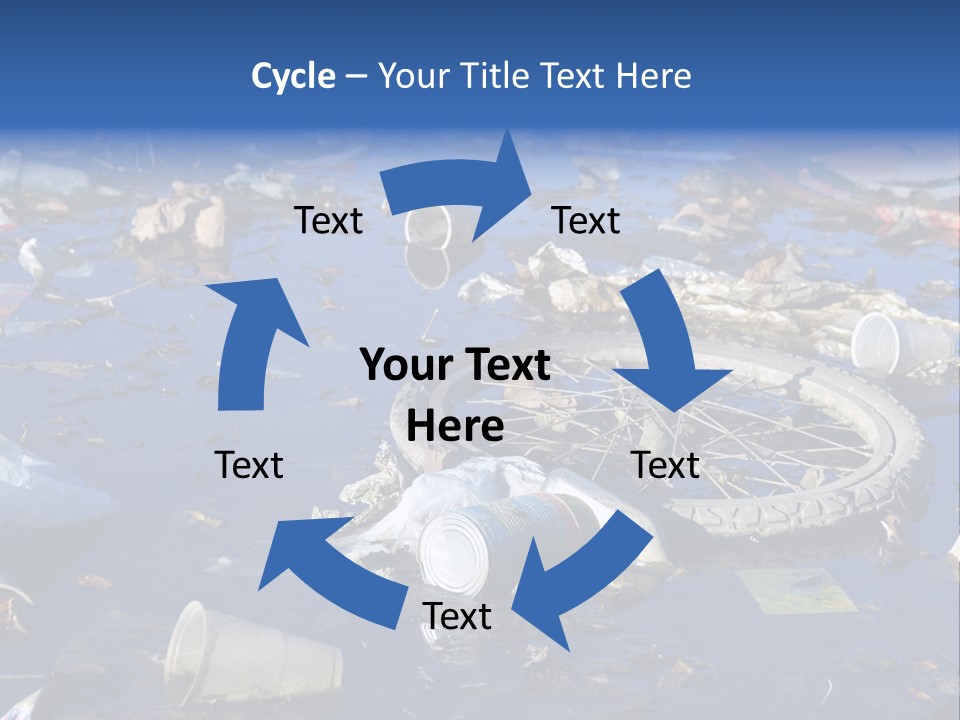 Junk Paper Wheel PowerPoint Template