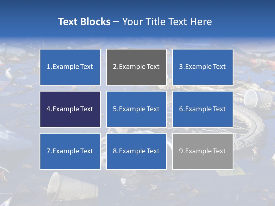 Junk Paper Wheel PowerPoint Template