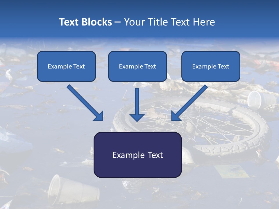 Junk Paper Wheel PowerPoint Template