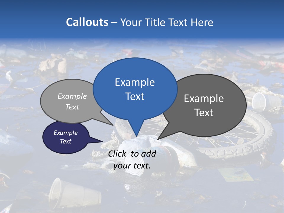 Junk Paper Wheel PowerPoint Template