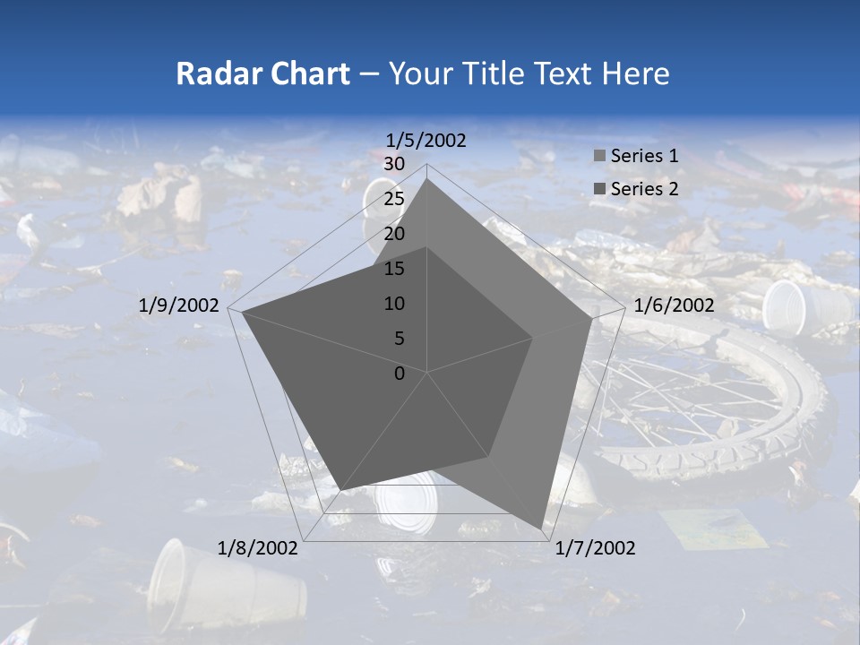 Junk Paper Wheel PowerPoint Template