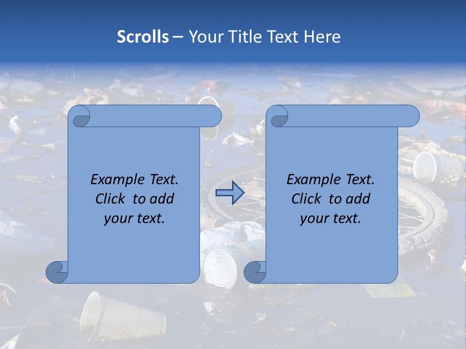 Junk Paper Wheel PowerPoint Template