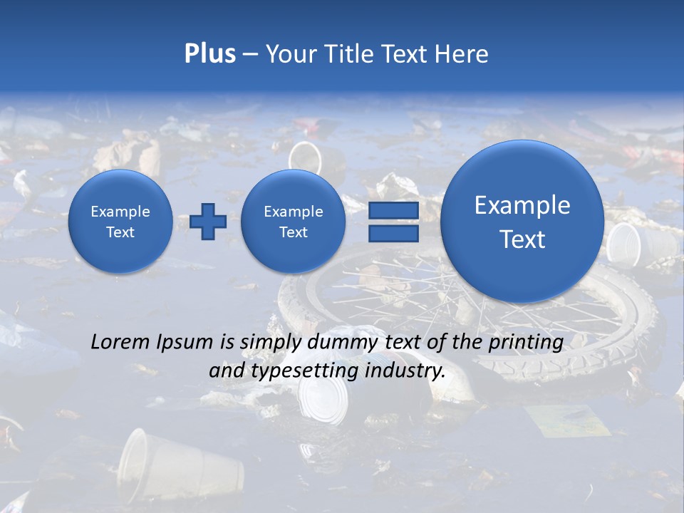 Junk Paper Wheel PowerPoint Template