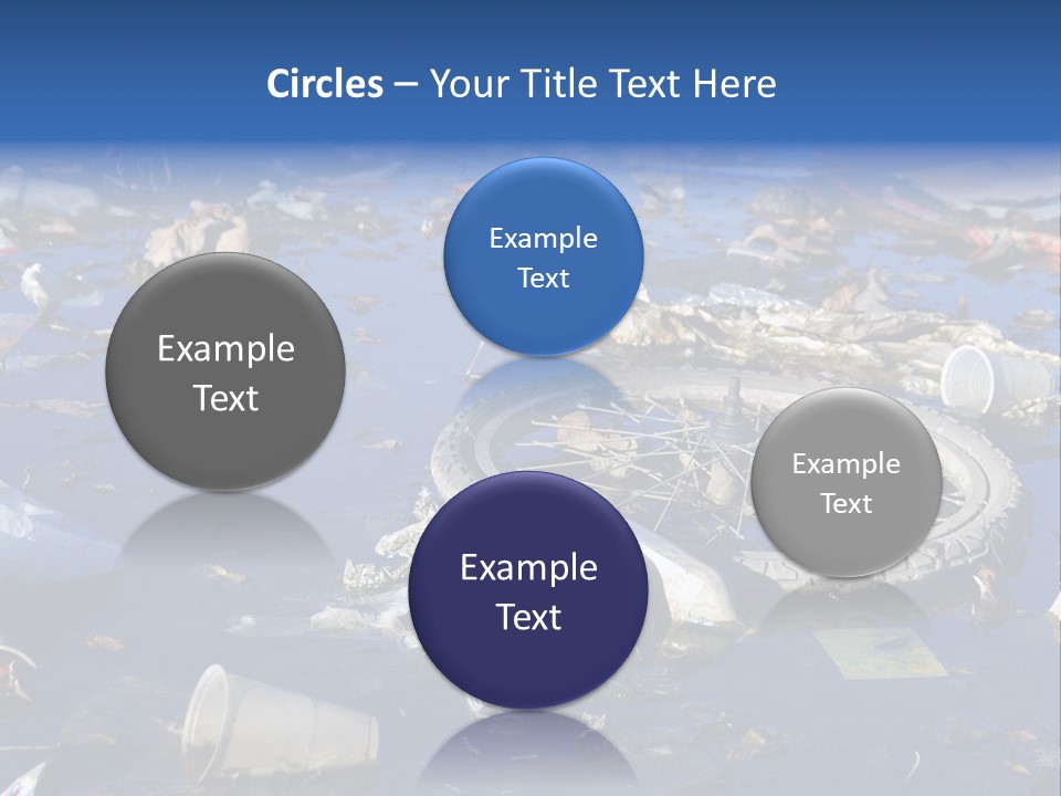 Junk Paper Wheel PowerPoint Template