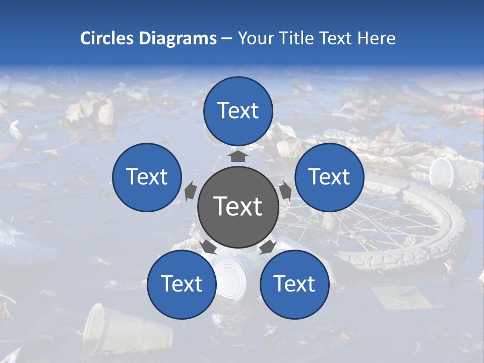 Junk Paper Wheel PowerPoint Template
