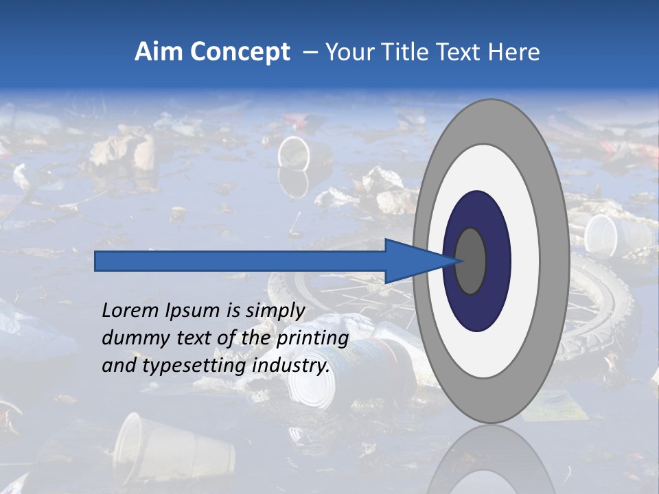 Junk Paper Wheel PowerPoint Template