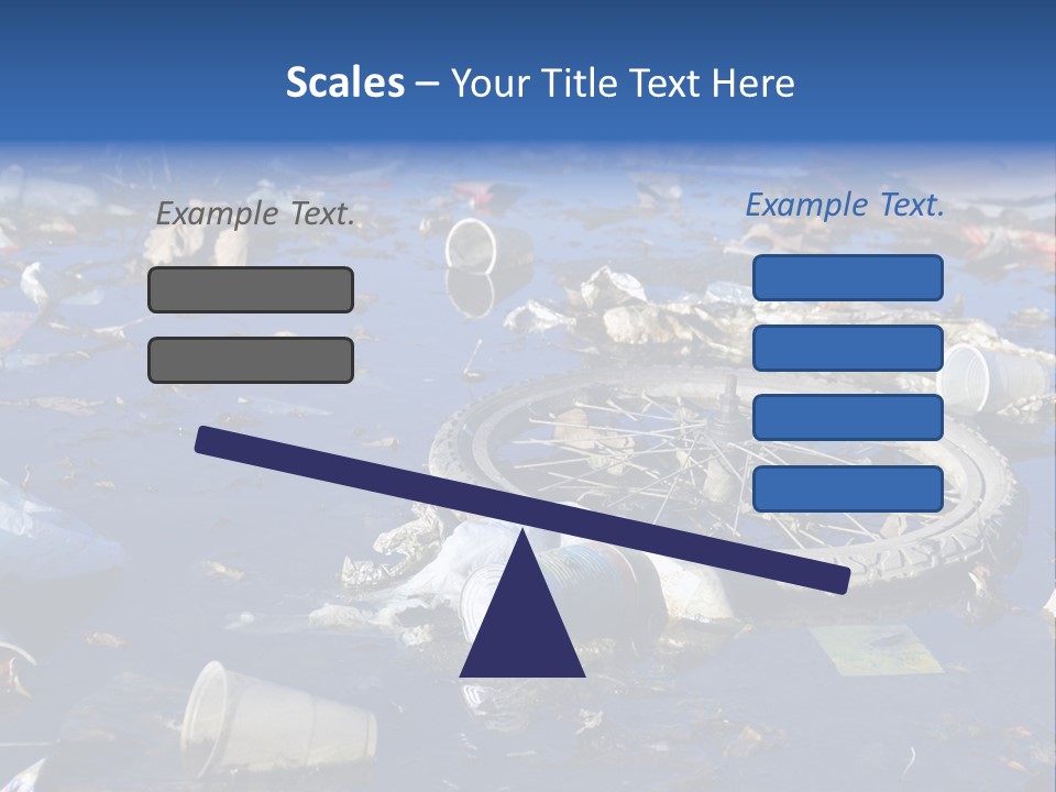 Junk Paper Wheel PowerPoint Template