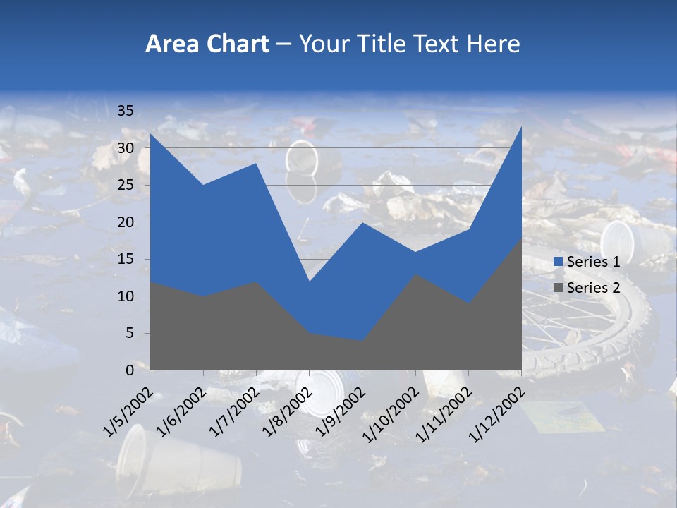 Junk Paper Wheel PowerPoint Template