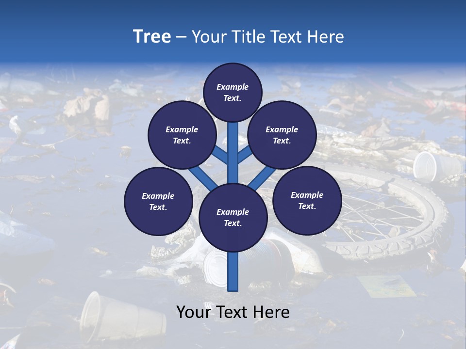 Junk Paper Wheel PowerPoint Template