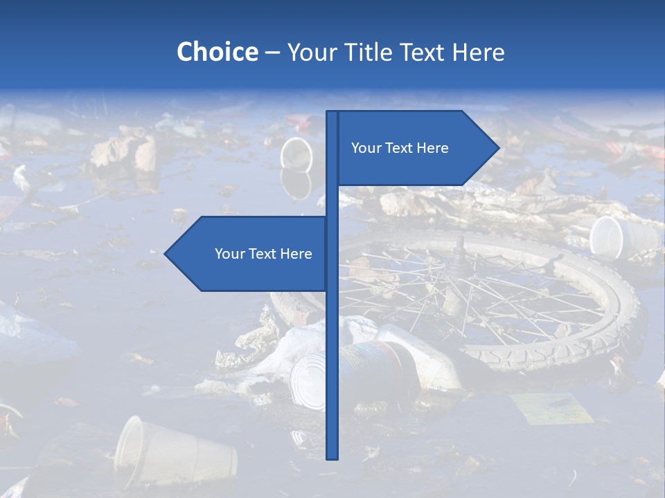 Junk Paper Wheel PowerPoint Template