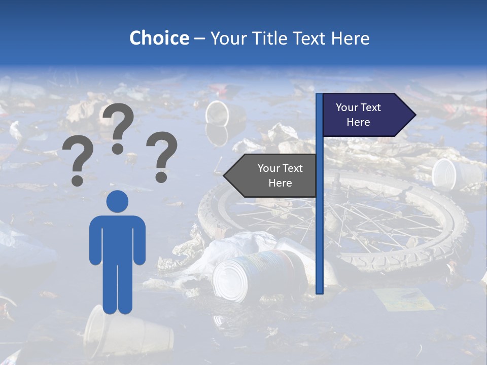 Junk Paper Wheel PowerPoint Template