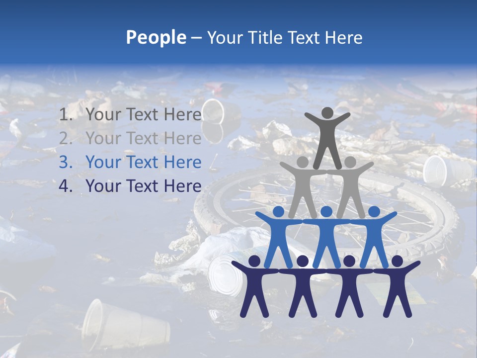 Junk Paper Wheel PowerPoint Template
