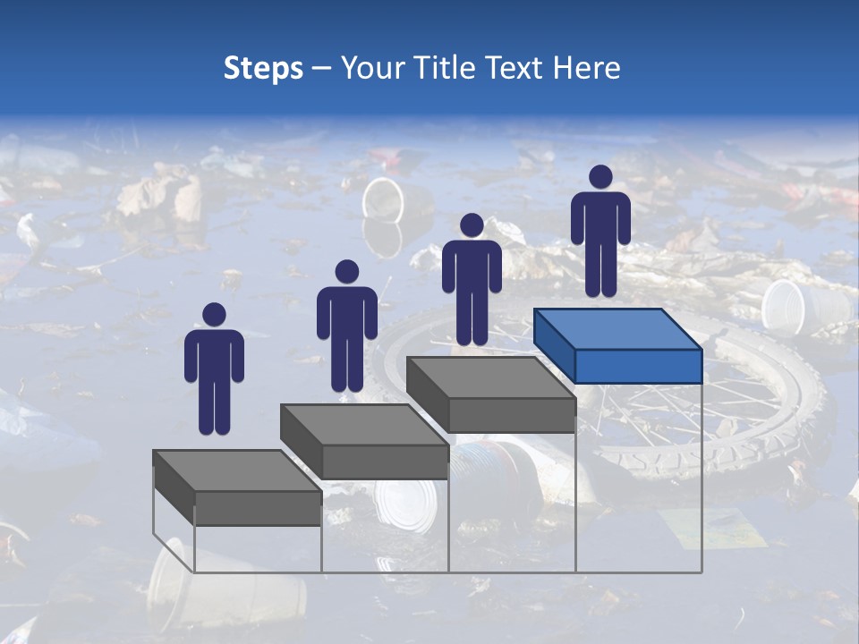 Junk Paper Wheel PowerPoint Template