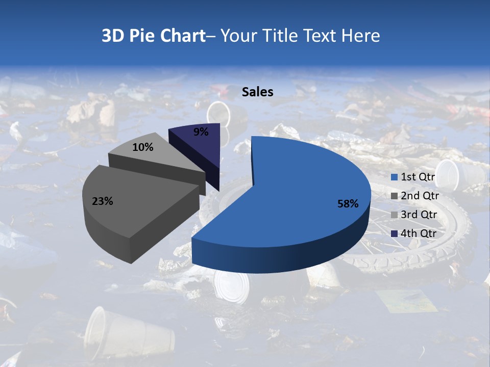 Junk Paper Wheel PowerPoint Template