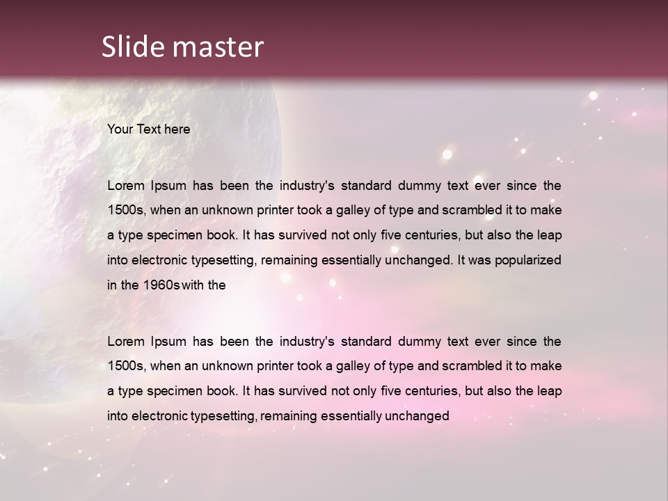 Science Magical Sunlight PowerPoint Template