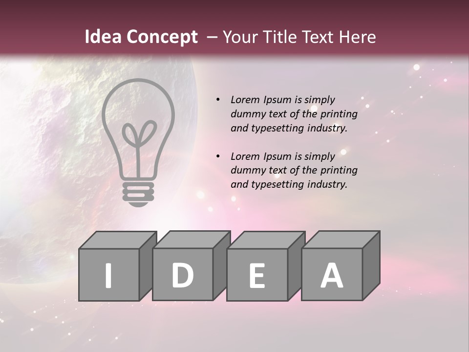 Science Magical Sunlight PowerPoint Template