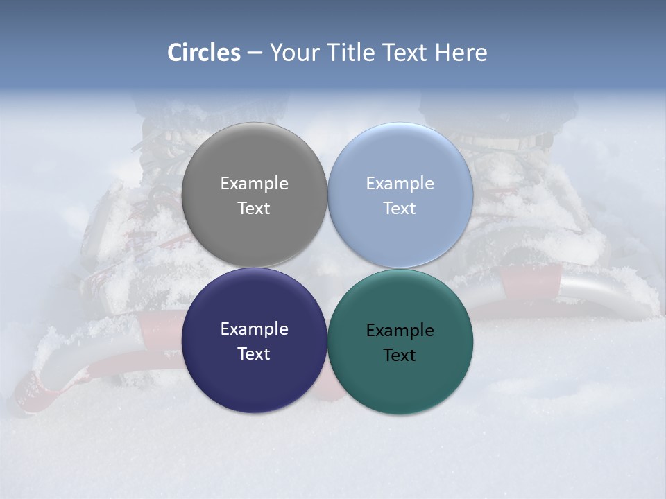 A Person Riding A Snowboard On Top Of Snow Covered Ground PowerPoint Template