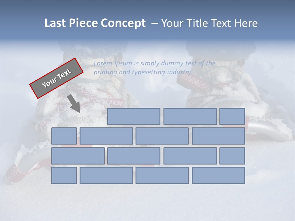 A Person Riding A Snowboard On Top Of Snow Covered Ground PowerPoint Template